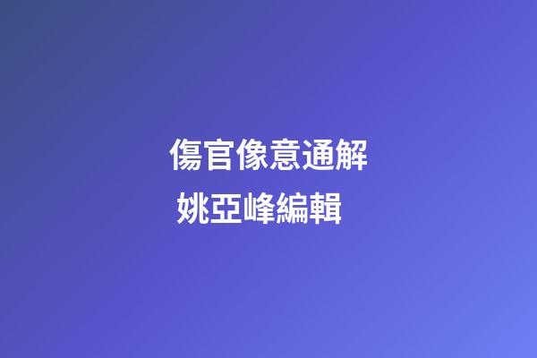 傷官像意通解 姚亞峰編輯